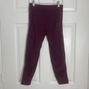 Fabletics Purple High Waist Laser Cut Crop Leggings Women Size S